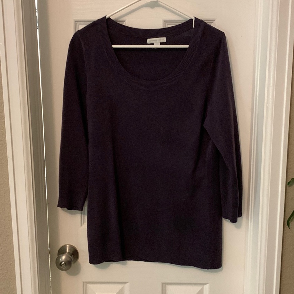 Purple crew neck sweater size M
